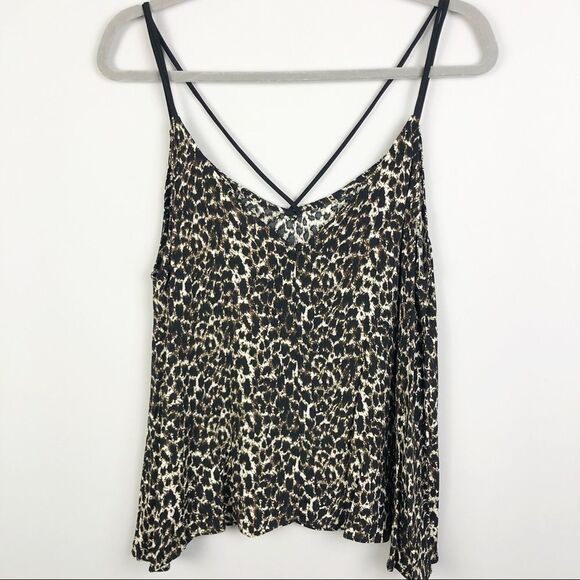 EIGHT SIXTY | Animal Print Leopard Strappy Top XL - Picture 7 of 8